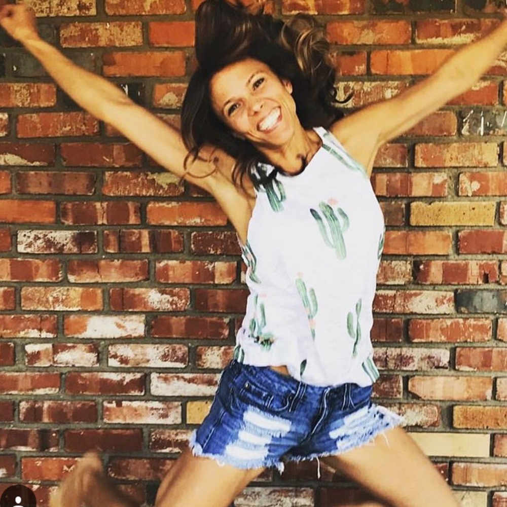 Broke down clothing white/ivory cactus tank XS